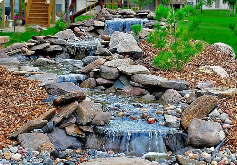Waterfall Pond Landscaping