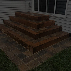 Backyard Patio Steps